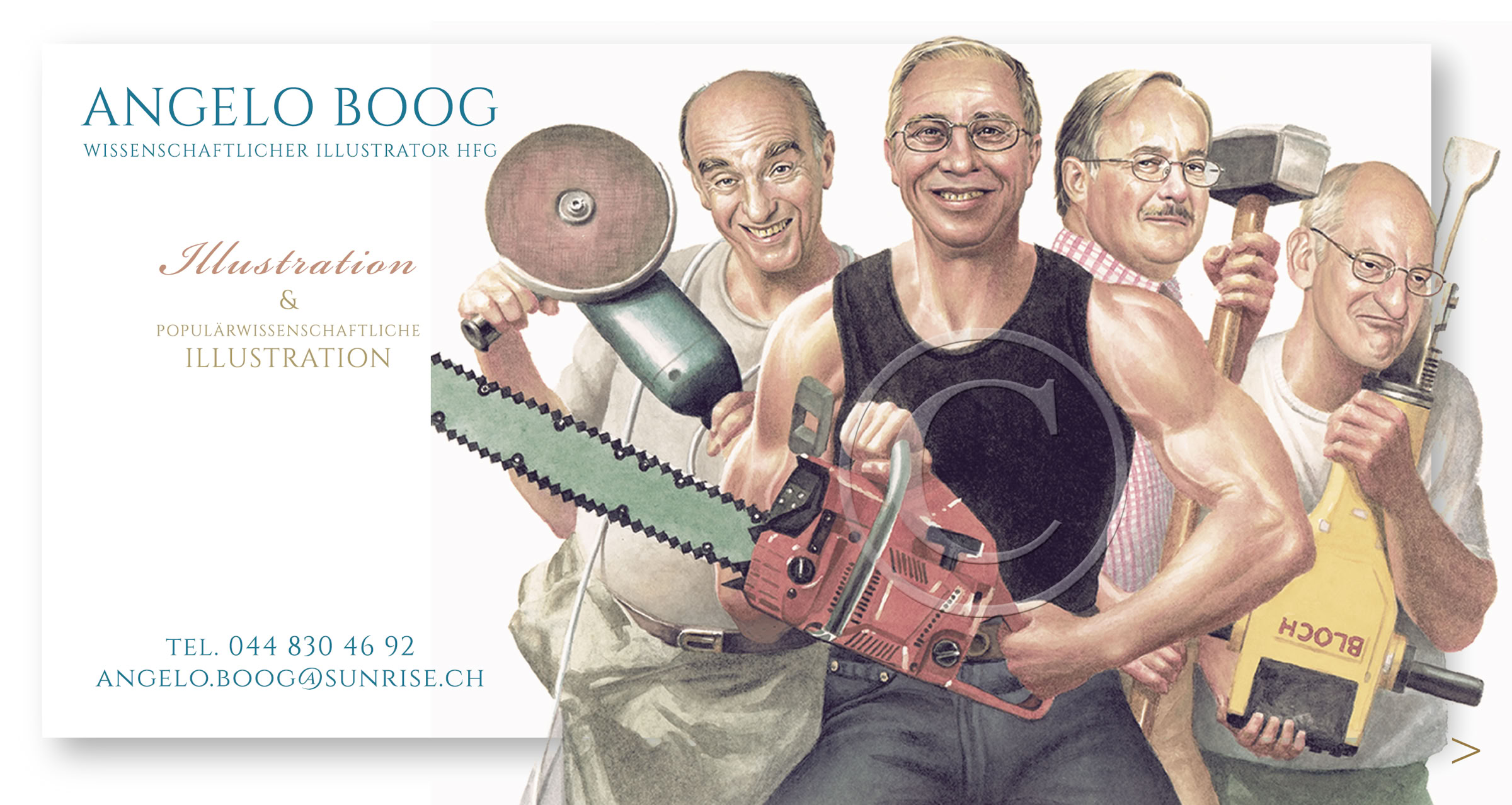 Karikatur Politiker Cover Blocher Magazin