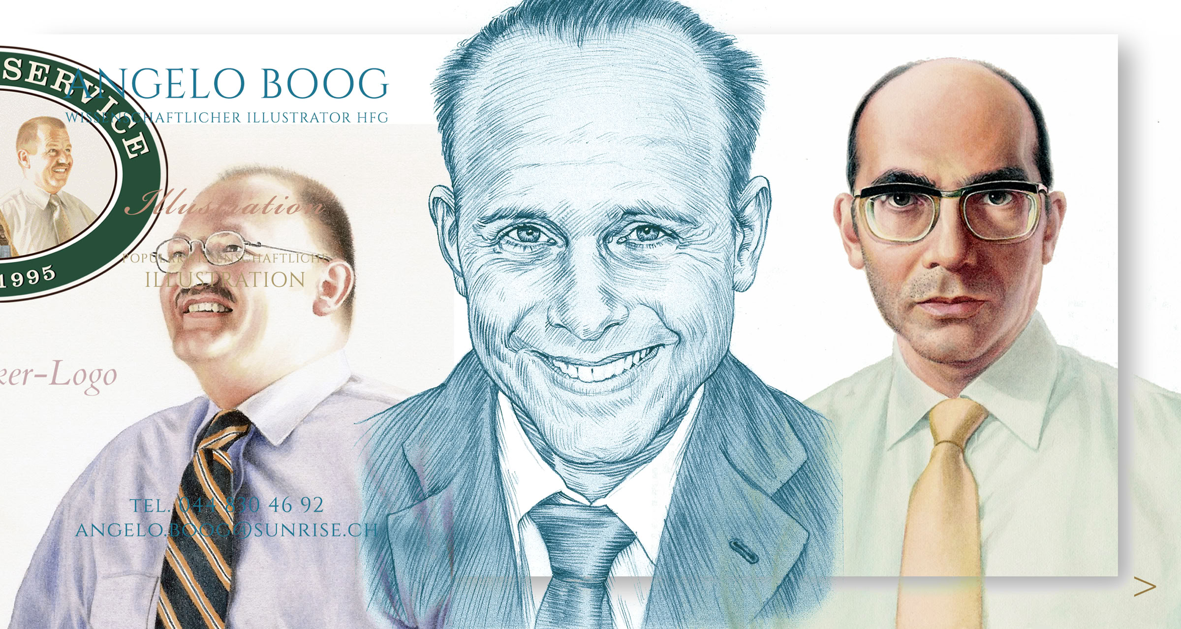 Portrait Zeichnung Aquarell 